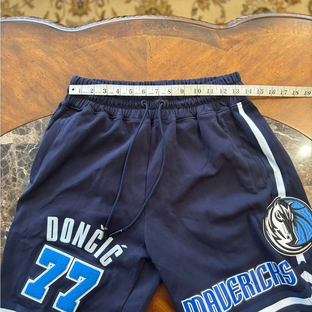 NBA Dallas Mavericks Luka Dončić Navy Blue Pro Standard Shorts Size Medium - Picture 4 of 6